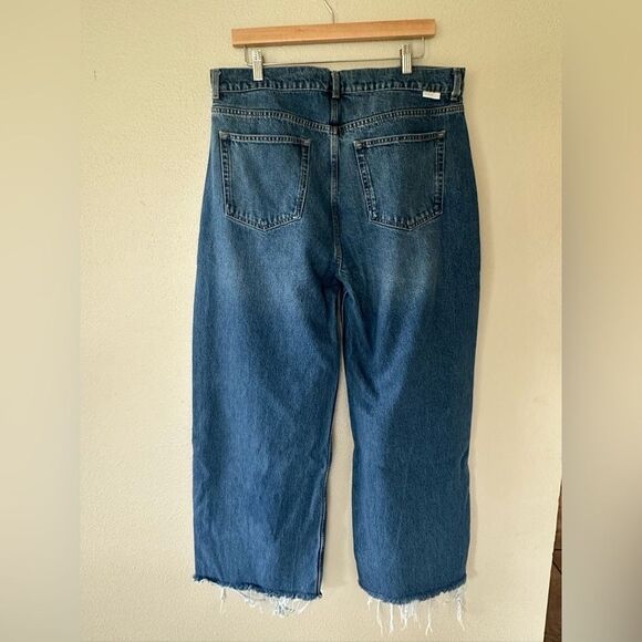 Boyish The Charley Wide Leg Jeans In Greed Rigid Fit High Waist Denim Size 32 - Picture 6 of 11